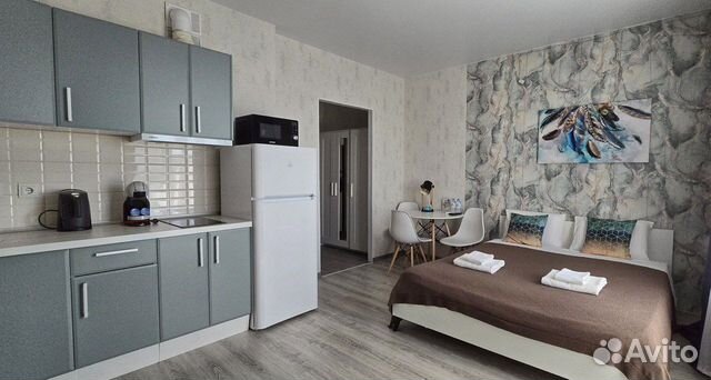 

Квартира-студия, 30 м², 2 кровати