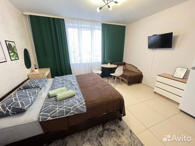 

Квартира-студия, 30 м², 2 кровати