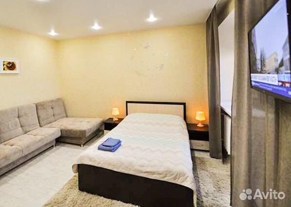 

1-к. квартира, 38 м², 2 кровати