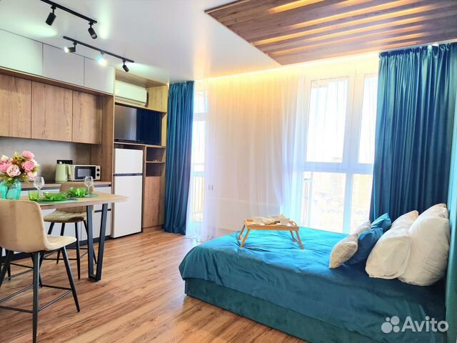 

Квартира-студия, 35 м², 2 кровати