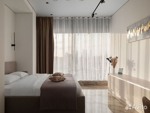 

Квартира-студия, 35 м², 2 кровати
