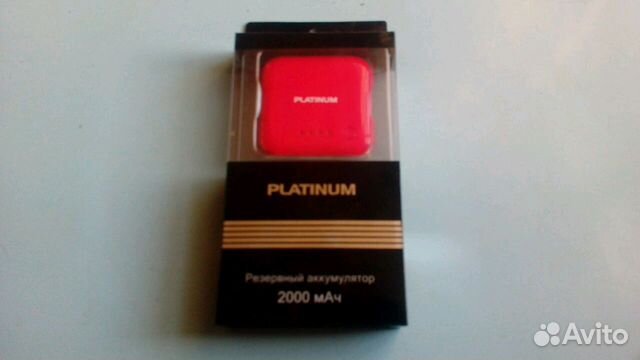 Внешний аккумулятор Platinum 2000 mAh