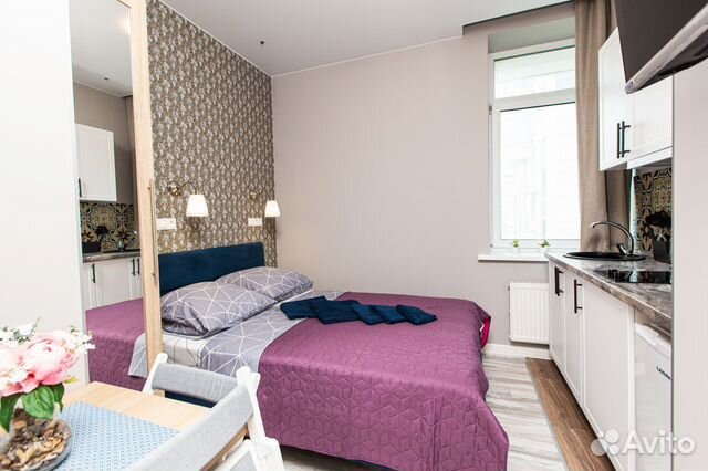 

Квартира-студия, 14 м², 1 кровать