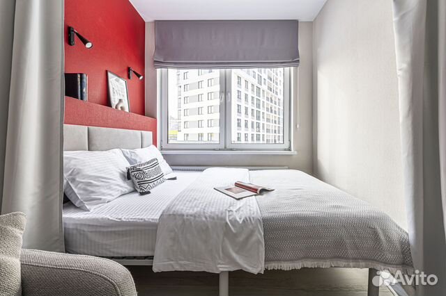 

Квартира-студия, 35 м², 2 кровати