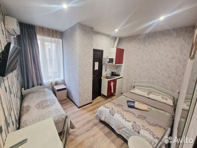 

Квартира-студия, 18 м², 2 кровати