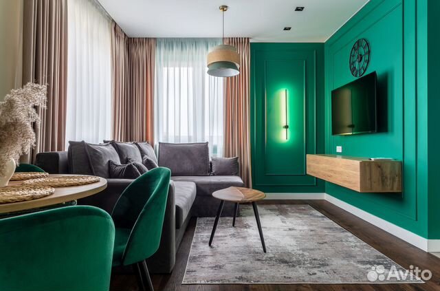 

1-к. квартира, 45 м², 2 кровати