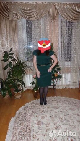 Платье зеленое