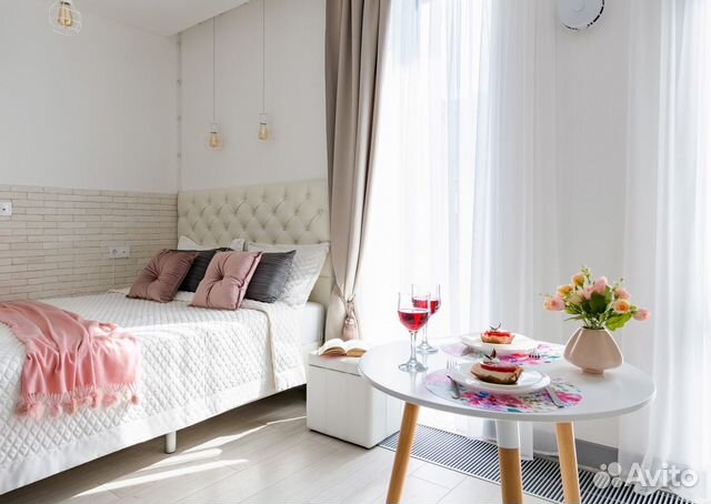 

Квартира-студия, 24 м², 2 кровати