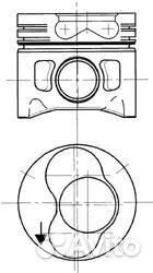 Поршень+палец,с кольцами audi,VW AAT/AEL 82,00 mm