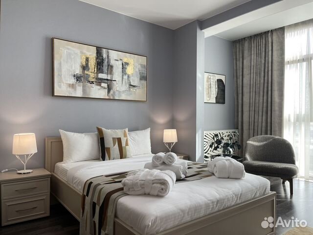 

Квартира-студия, 42 м², 2 кровати