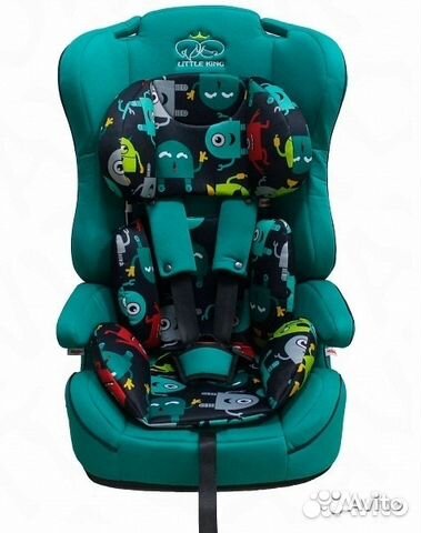 Автокресло Little King LK-01B Dark Зеленый монстры Автокресло Little King LK-01B Dark Зеленый монстры