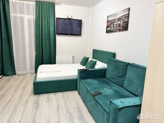 

Квартира-студия, 29 м², 2 кровати