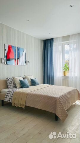 

1-к. квартира, 42 м², 2 кровати