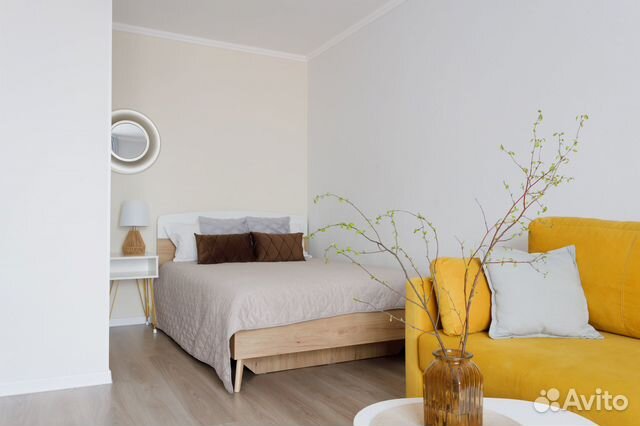 

1-к. квартира, 42 м², 2 кровати