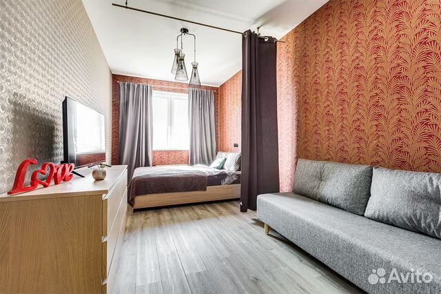 

1-к. квартира, 42 м², 3 кровати