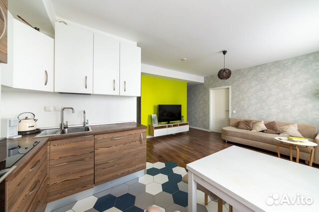 

1-к. квартира, 52 м², 2 кровати