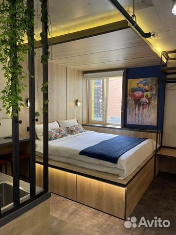 

Квартира-студия, 24 м², 2 кровати