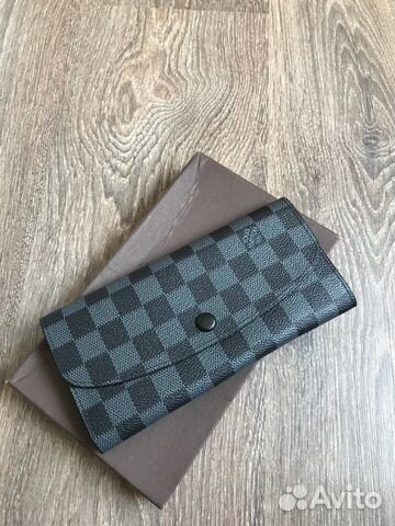 Кошелёк Louis Vuitton Emilie серая шашка Кошелёк Louis Vuitton Emilie серая шашка
