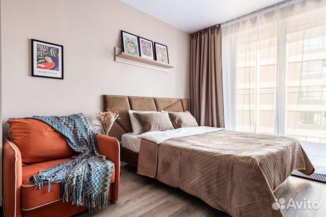 

Квартира-студия, 32 м², 2 кровати
