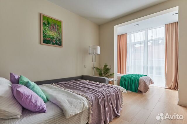 

Квартира-студия, 34 м², 2 кровати