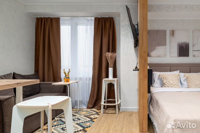 

Квартира-студия, 27 м², 2 кровати