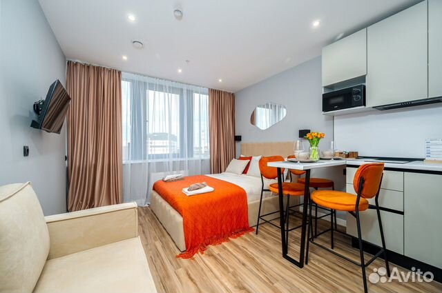 

Квартира-студия, 23 м², 2 кровати