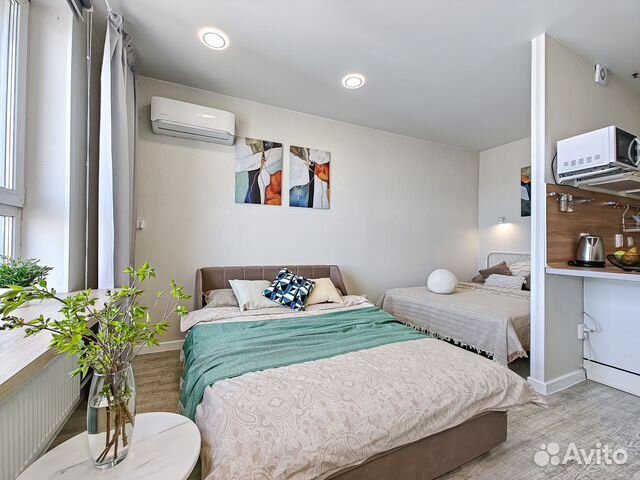 

Квартира-студия, 29 м², 2 кровати