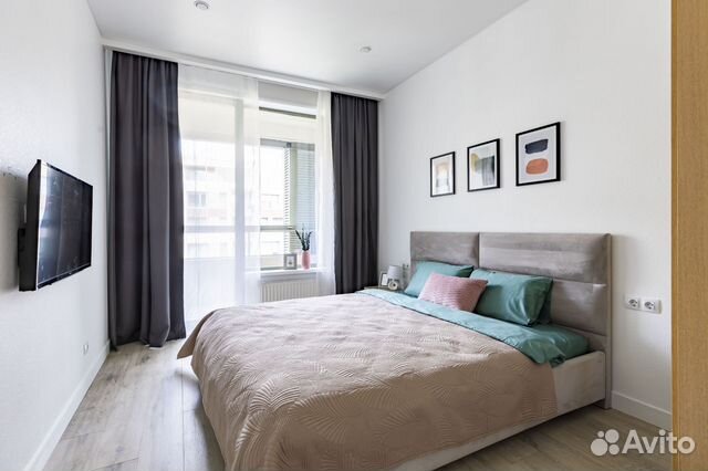 

1-к. квартира, 45 м², 2 кровати