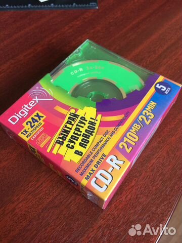Диски CD-R digitex cd-r 23 min/210mb
