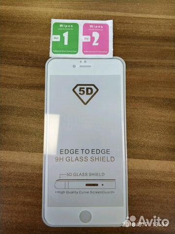 Стекла 5D для iPhone 6+/7+/8+ Стекла 5D для iPhone 6+/7+/8+