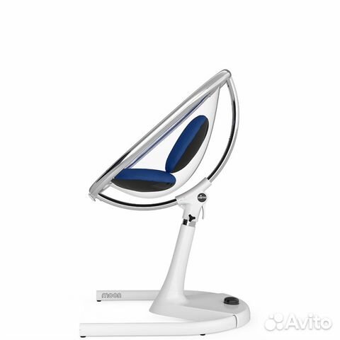 Стульчик Mima Moon White вкладыш Royal Blue Стульчик Mima Moon White вкладыш Royal Blue
