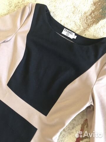 Платье колор-блок, в стиле Шанель, стретч, плотное Платье колор-блок, в стиле Шанель, стретч, плотное