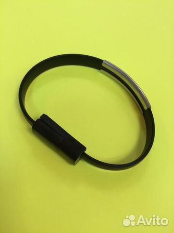 Кабель iPhone 5/5S/6/6S/6 Plus/iPad Браслет Черный
