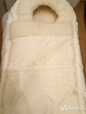 Теплый конверт на выписку младенцам