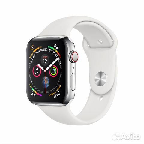 Apple Watch S4 Steel 44mm Силикон