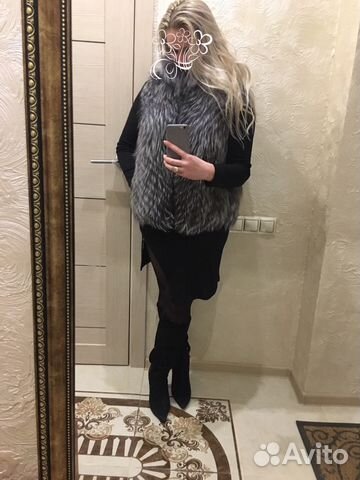 Жилет Чернобурка