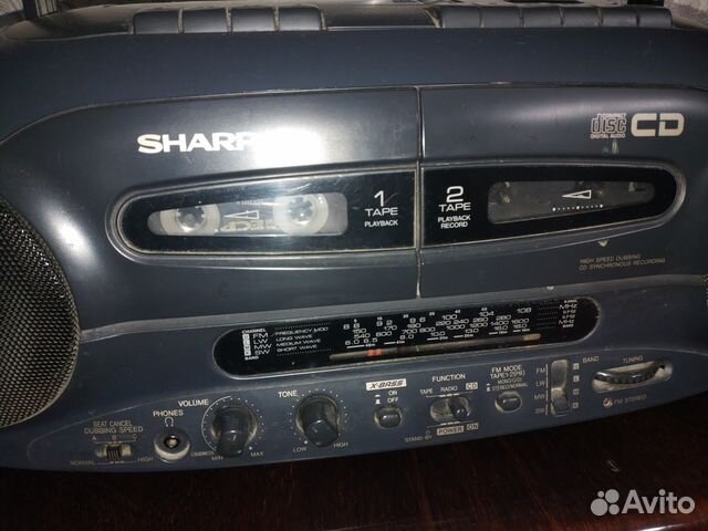 Двухкассетная магнитола Sharp stereo - бартер