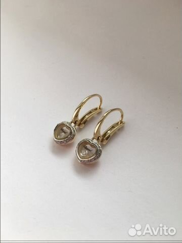 Новые золотые серьги с брил. 0.3 ct, 3/3 Chopard Новые золотые серьги с брил. 0.3 ct, 3/3 Chopard