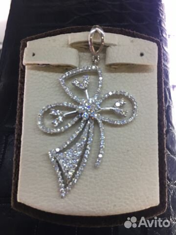 Золотой крест с бриллиантами Золотой крест с бриллиантами