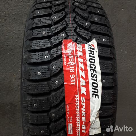 Пара новых японских 215/55R16 Bridgestone Spike-01