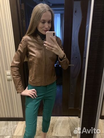 Куртка кожаная Massimo Dutti