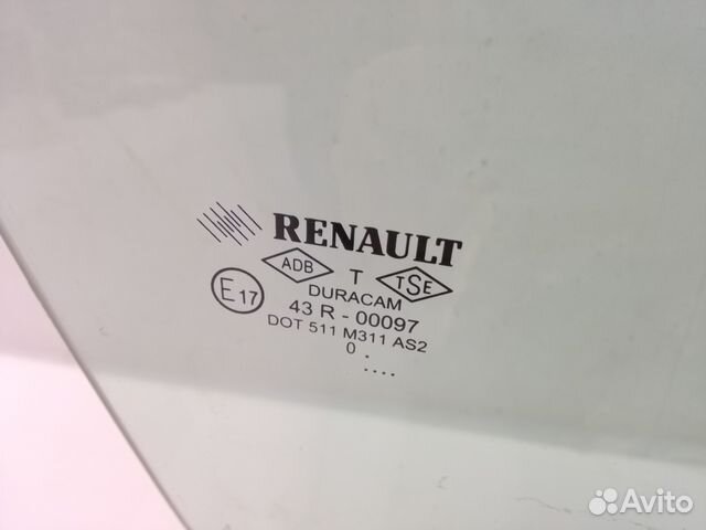 Стекло двери передней правой Renault Symbol II 08 Стекло двери передней правой Renault Symbol II 08