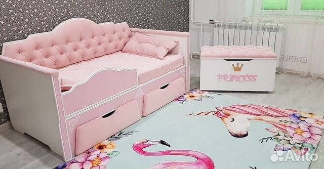 Новая детская кровать с матрасом