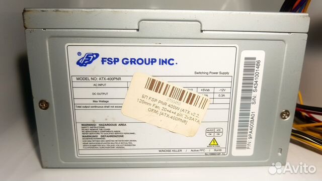 Схема fsp group inc atx 400pnr