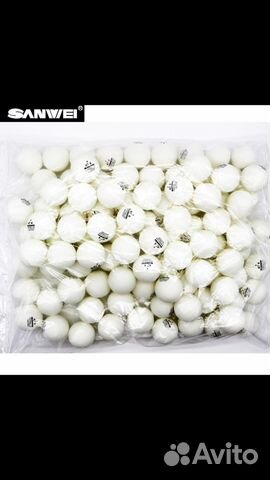 Мячи sanwei 40+ для настольного тенниса 100 шт