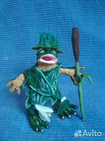 Принц-лягушка, ватное папье-маше Принц-лягушка, ватное папье-маше