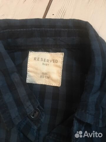 Рубашка в клетку Reserved на рост 74 - 80