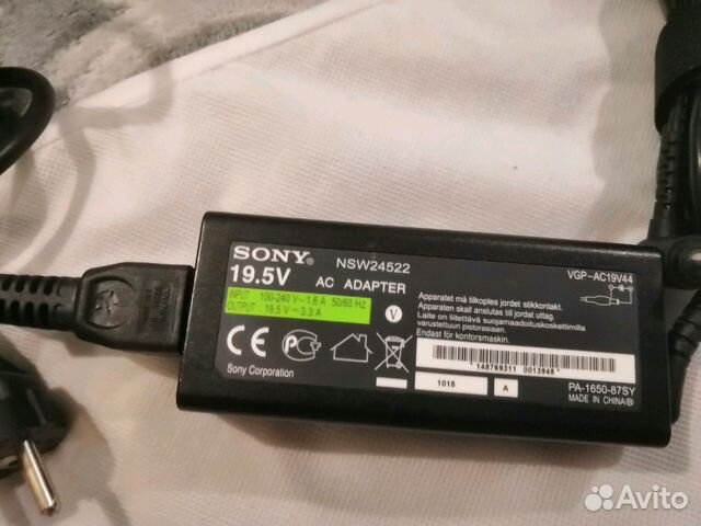 Блоки питания для ноутбука Asus eee, HP, Sony, SAM
