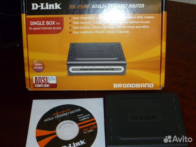 Модем D-Link DSL-2500U