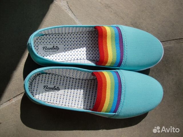 Туфли дышащие; лодочки ткань,цветные